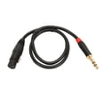 thumbnail image 1 of XLR To 6.35mm Jack Cable, 20AWG Oxygen Free Copper Core Microphone Cable Multi Layer Shielding 0.75 Meter  for Sound Mixer, 1 of 8