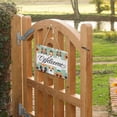 thumbnail image 4 of Cute Dogs with Sunglasses Welcome Sign Front Door PVC 14x10 inch Hanger Hello Sign Farmhouse Wall Porch Home Outside Decor, 4 of 6