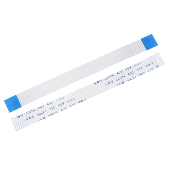 Flexible Flat Cable, 16 Pins 0.5mm Pitch 100mm FPC FFC Ribbon Cable 5Pcs(A Type)
