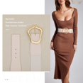 thumbnail image 6 of JASGOOD Women Wide Elastic Belts Fashion Stretchy Waist Belt with Big Gold Buckle for Dresses, 6 of 9