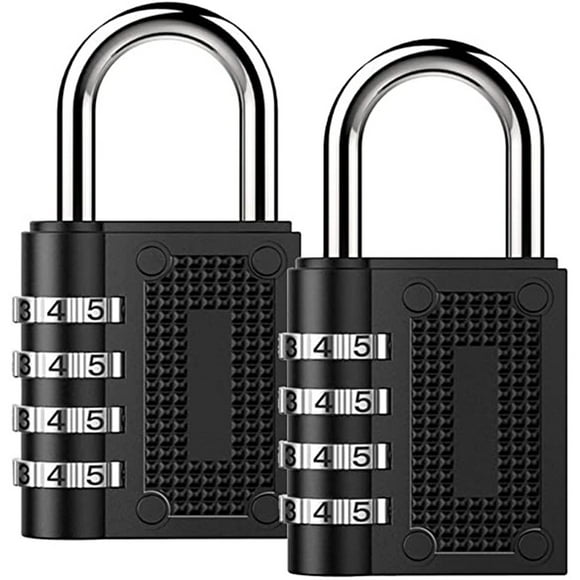 Hyknon Tools 2PCS Combination Padlock Long Shackle Lock 4 Digit Resettable Combination Lock Tools