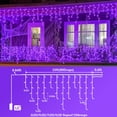 thumbnail image 2 of Luces Icicle Lights YEGUO, 10 m, 400 LED, color morado, resistente al agua, 8 modos, 2 of 8