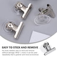 thumbnail image 2 of Suction-cup Clips 5Pcs Household Suction-cup Clamps Stainless Suction Clips Convenient Window Clips, 2 of 8