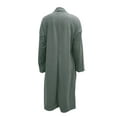 thumbnail image 5 of Haite Women Trench Coat Shawl Neck Outwear Long Sleeve Jacket Ladies Overcoats Cardigan Pea Coats Green XL, 5 of 6