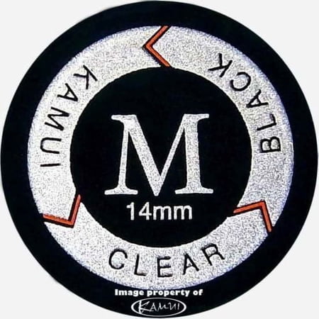 Kamui Clear - Black - Medium - Layered Pool Cue Stick Tip - Leather