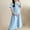 Blue, variant on Womens Maternity Summer Dresses, Crew Neck Short Sleeve Mid-length Loose Fit Pregnancy Dresses Blue Size XL