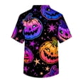 thumbnail image 4 of Halloween Mens V Neck Scrub Tops Pocketed Nursing Uniform Tees Fall Medical Staff Work Shirts Gray 5XL, 4 of 5