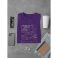 thumbnail image 3 of Forest Camping Nature Lineart T-Shirt Men -Image by Shutterstock, Male 4X-Large, 3 of 4