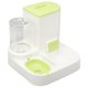 thumbnail image 5 of Bebedero para gatos y mascotas, comedero para comida con recipiente para comida de 2,2 l, dispensador de agua automático para perros de 1 l, comedero para comida, color verde, 5 of 15
