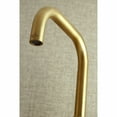 thumbnail image 4 of Kingston Brass Concord 8-Inch Adjustable Center Wall Mount Kitchen Faucet  Brushed Brass, 4 of 9