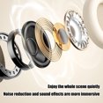 thumbnail image 4 of Clearance! Wireless Bluetooth Noise Cancelling Headphones, Over Ear Bluetooth Headphones, HD Call Low Delay, HiFi Stereo Sound, Wired & Wireless Modes, Folding Headset, for Travel, Home, Work Orange, 4 of 6