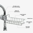 thumbnail image 4 of Faucet Sponge Holder Kitchen Sink Adjustable Detachable Stainless Steel Rack ~, 4 of 6