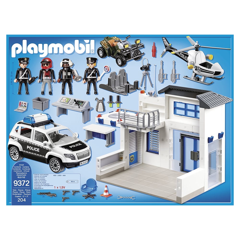 Police Station Imaginative Play Set by Playmobil 9372 Walmart