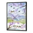 thumbnail image 3 of Designart 'Birds Sitting On Cherry Branch' Traditional Framed Canvas Wall Art Print, 3 of 5