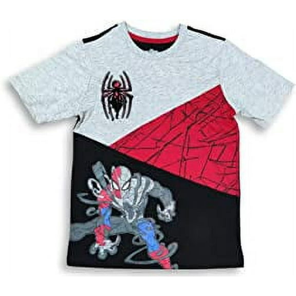 Spider-Man Boys 4-18 Maxium Venon Short Sleeve Top