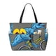 thumbnail image 1 of Disketp Fun Riding Dinosaur Bolsa de Playa de Gran Capacidad, Bolso Impermeable y a Prueba de Arena para Mujer, Ideal para Playa, Piscina y Natación, 1 of 7