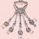 thumbnail image 3 of Pulsera De Dedo De Halloween Gótico Esqueleto Hueso Mano Dedo Pulsera Decoración De Fiesta Kearding AP006572-03, 3 of 6