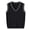 Black, variant on mgoYE Girls Boys Sweater Vest Cotton Kids Uniform Vest V-Neck Sleeveless Knit Pullover for Boy Girls Toddler(Black,8-9 Years)