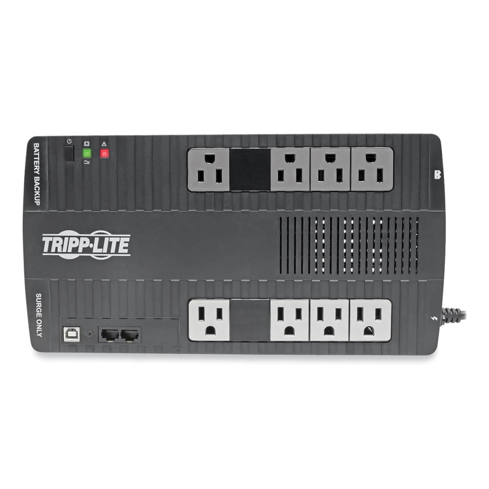 Tripp Lite AVR550U 8 Outlets 550 VA 420 J AVR Series Ultra-Compact Line-Interactive UPS USB