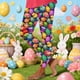 thumbnail image 5 of Pantalones de Yoga Impresos de Pascua Pantalones de Mujer Leggings Apretados para Uso Casual, Diario, Casero O Actividades Al Aire Libre, 5 of 6
