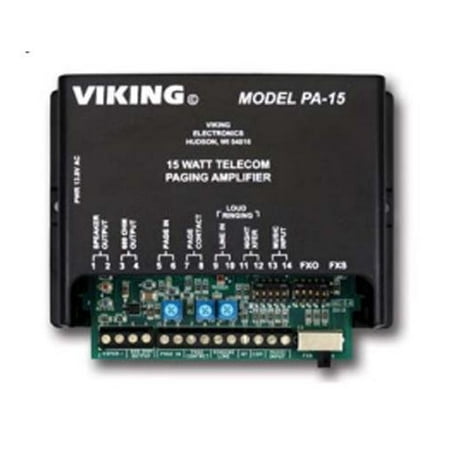 Viking Electronics PA-15 15 Watt Paging Amp With Background Music And Loud (Best 15 Watt Tube Amp)