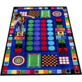 thumbnail image 2 of Kids World Carpets Game Time Power Loomed Blue Area Rug, 2 of 2
