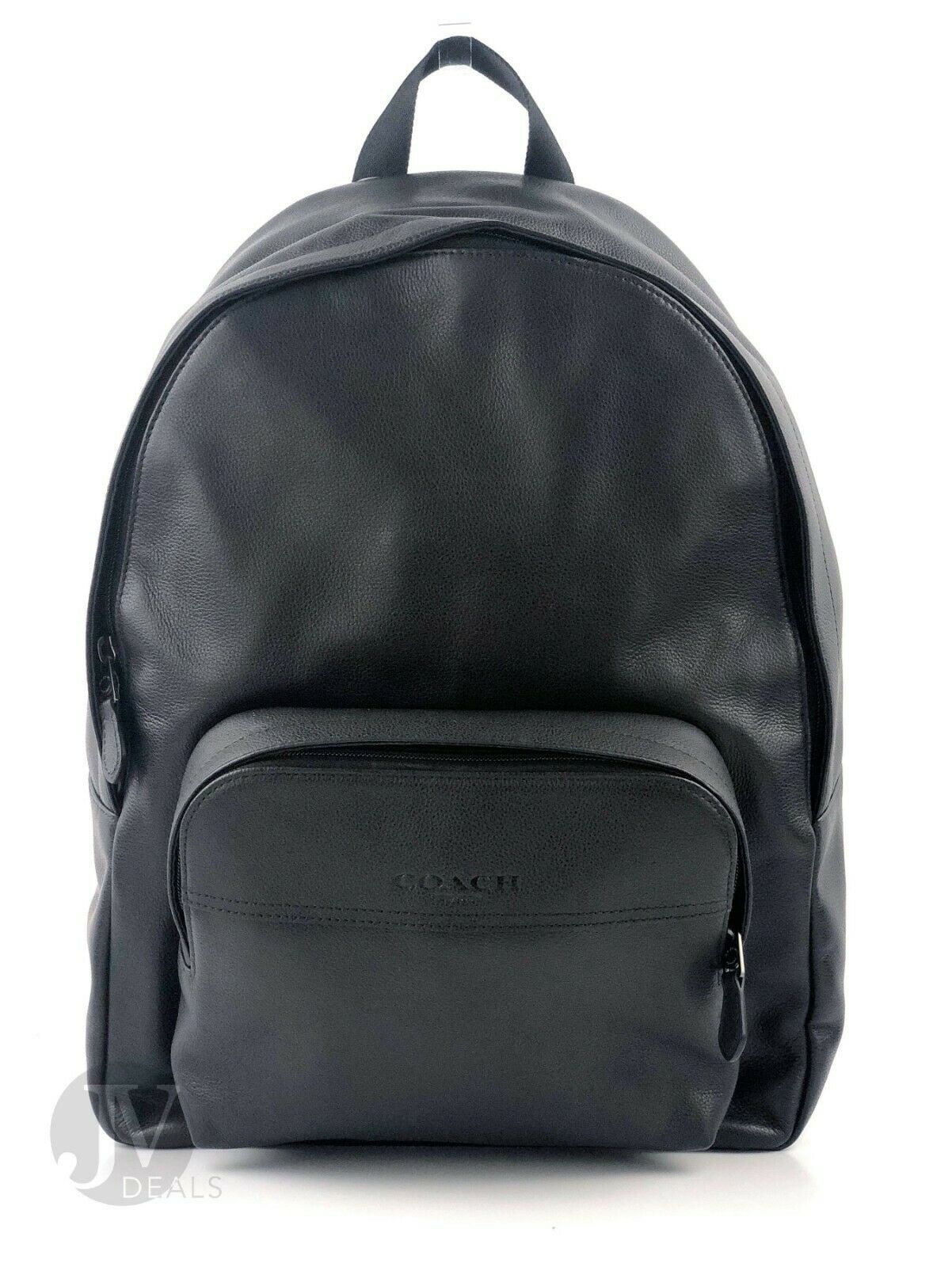 all black coach backpack