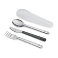 thumbnail image 1 of Joseph Joseph GoEatâ„¢ Stainless-steel Travel Cutlery utensil Set - Knife, Fork & Spoon, Green, 1 of 4