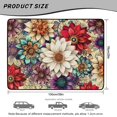 thumbnail image 7 of XYZCANDO Bohemian Floral Cargo Liner 29" x 39", Easy Clean Universal Trunk Protection, All Weather Non-Slip Polyester Trunk Carpet for SUVs, 7 of 7