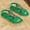 Green, variant on Caywon Sandals Women Comfortable Dressy Womens Flat Sandals Non Slip On Bohemian Summer Beach Shoes With Elastic Ankle Strap