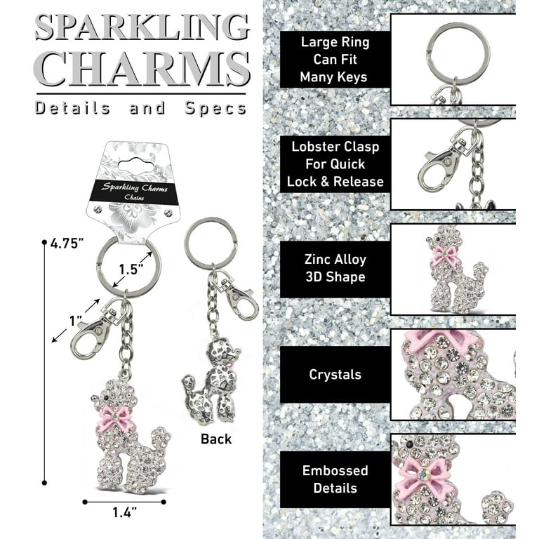 Sparkling Pink Glitter Keychain Stylish and Functional 