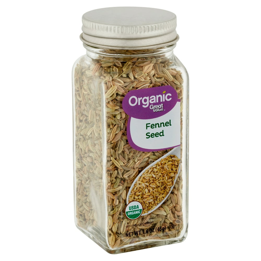 Great Value Organic Fennel Seed, 1.6 oz
