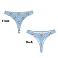 thumbnail image 3 of Fotbe Corgi Dog Tanga Sin Costuras para Mujer con Estampado – Panties Invisibles, Transpirables y Cómodos para Uso Diario-Small, 3 of 6