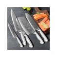 thumbnail image 1 of 1pc 67 Layers Damascus Steel Kitchen Knife, Stainless Steel Hollow Handle Chef's Knife/Utility Knife/Bone Knife/Santoku Knife/Cleaver Knife, Kitchen A, 1 of 1