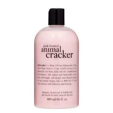 Philosophy Pink Frosted Animal Cracker Shampoo, Shower Gel & Bubble Bath, 16
