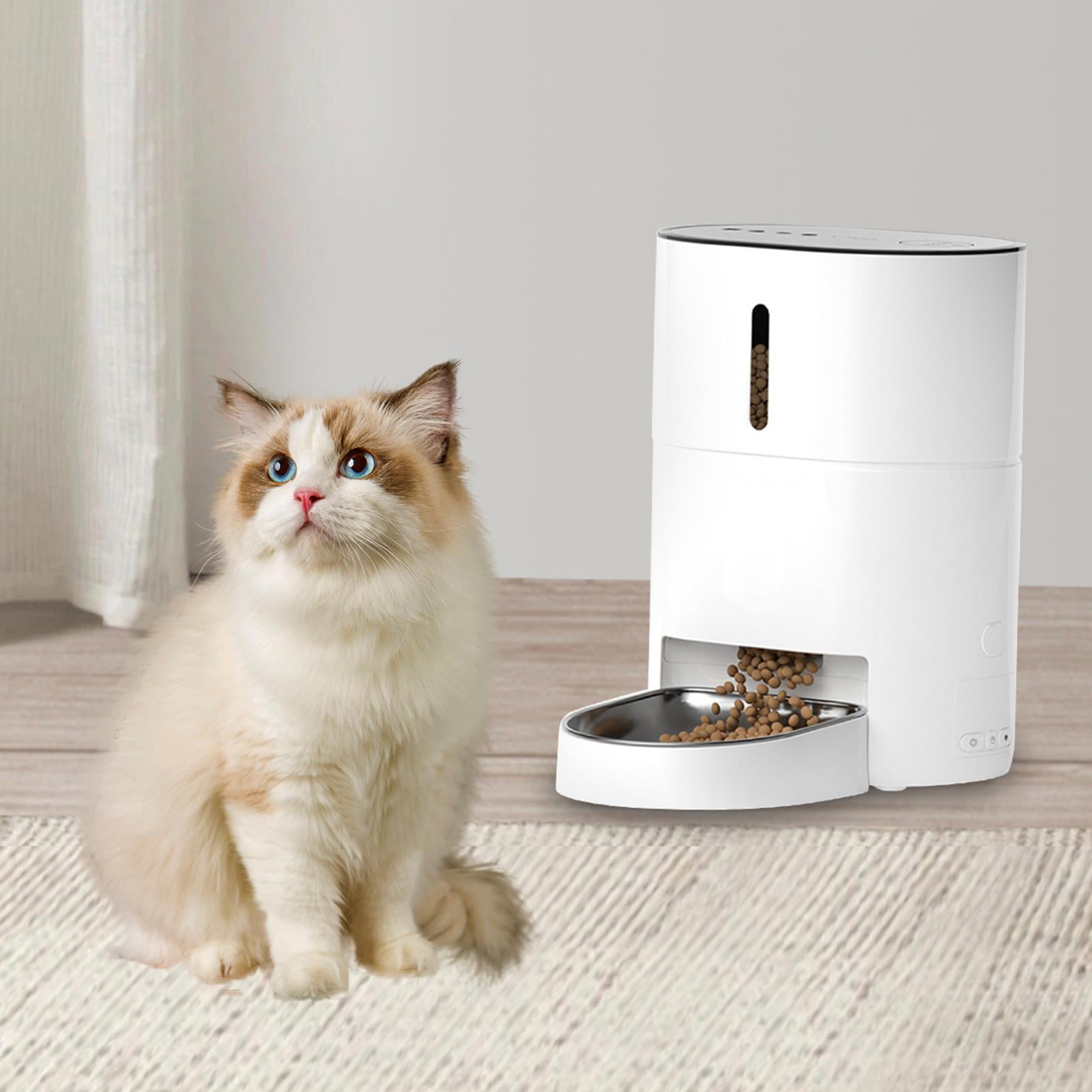 oshhnii Automatic Cat Feeder App Control Voice Recording Stainless Steel Single Bowl
