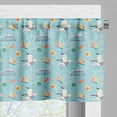 thumbnail image 5 of Ambesonne Marine Valance & Curtain, Seagulls Sailboats Yachts, 55"x45", Pale Sky Blue Multicolor, 5 of 7