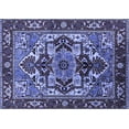 thumbnail image 1 of Ahgly Company Machine Washable Indoor Rectangle Oriental Blue Industrial Area Rugs, 6' x 9', 1 of 4