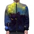 thumbnail image 5 of Chaqueta con estampado 3D de gato para hombre y mujer, estilo Harajuku, hip hop, sudaderas con capucha de nuevo estilo, sudadera informal con cuello alto y cremallera, ropa para hombre, chaquetas, 5 of 5