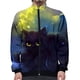 thumbnail image 2 of Chaqueta con estampado 3D de gato para hombre y mujer, estilo Harajuku, hip hop, sudaderas con capucha de nuevo estilo, sudadera informal con cuello alto y cremallera, ropa para hombre, chaquetas, 2 of 4