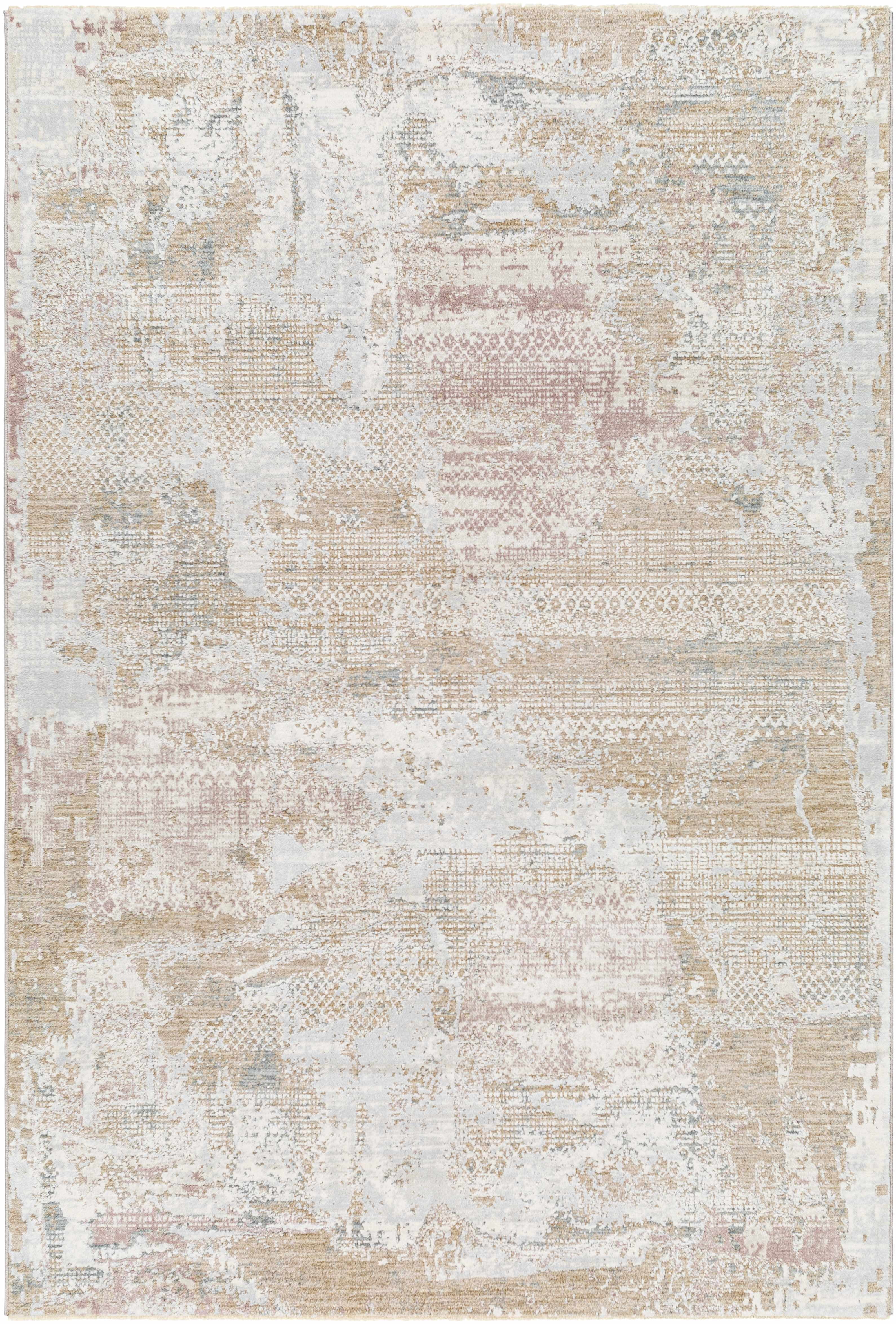 Hauteloom Hanae Hallway, Kitchen Runner Rug - Beige, Brown, Gray - 2'7" x 10'