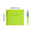thumbnail image 3 of Cahier Portable Mini de Poche en Cuir - Journal à Couverture Rigide en Anglais à Lignure Horizontale, Comprend un Porte-Stylo Gel, Design Compact pour les Notes Quotidiennes, JKODE, 3 of 9