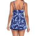 thumbnail image 3 of WISEFIN Women Floral Print 2 Piece Swim Sets Straps Flowy Backless Swimdress S-3XL, 3 of 4