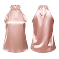 thumbnail image 5 of Qulqfy Womens Tank Tops Cotton Casual Scoop Neck Pink Sleeveless Flowy Tunic Stretch Summer Tops XL, 5 of 8