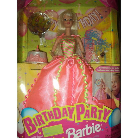 Barbie Birthday Party Doll Can Blow up Party Favors and Blow Out Birthday