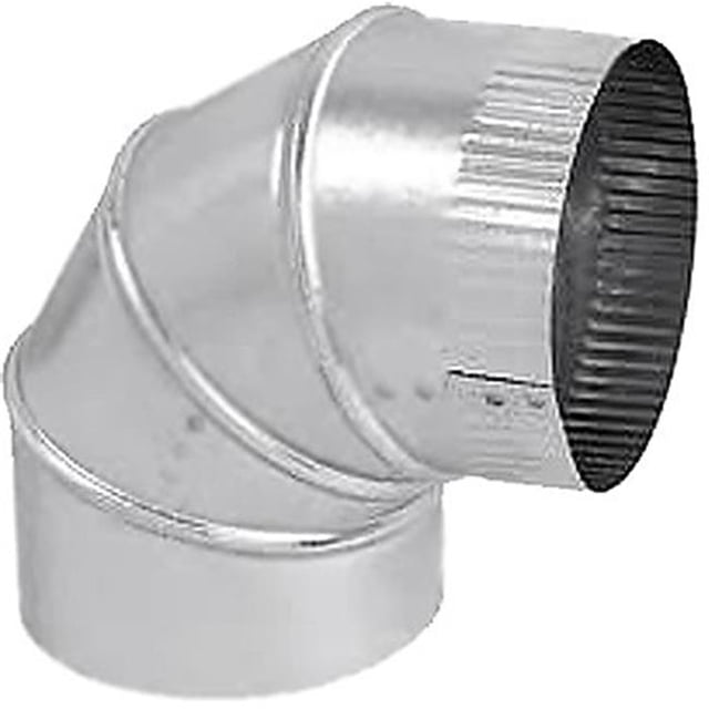 Gray Métal 8-30-302 8 in. 30 Jauge N ° 90 Coude de Four Réglable Galvanisé