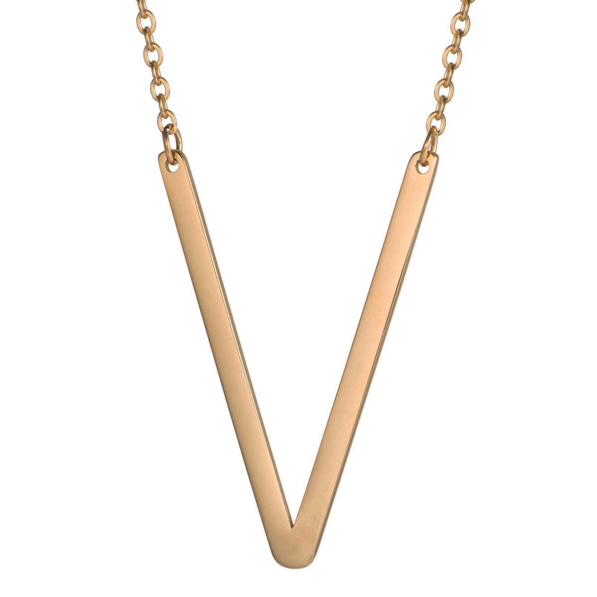 Minimalist Initial Necklaces Women Girl Stainless Steel Gold - Temu
