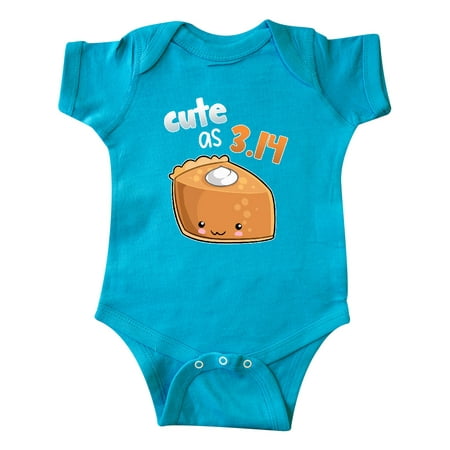 

Inktastic Cute as 3.14 Pi Day Pumpkin Pie Pun Gift Baby Boy or Baby Girl Bodysuit