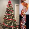 thumbnail image 1 of Christmas Ribbon Fairy Lights, Christmas Tree Light Up Ribbon, Ribbon Lights for Christmas Tree, Indoor Ribbon String Lights for Xmas Tree Decor (Gold-Warm,10M),Red,10M-USB, 1 of 7