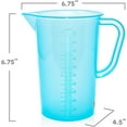 thumbnail image 3 of Terbold 1 Liter Measuring Pitcher Graduated Blue (Pack of 2), 3 of 7